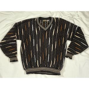 Vintage 90s Alan Stuart Coogi Style Sweater USA Made Mens Size Large
